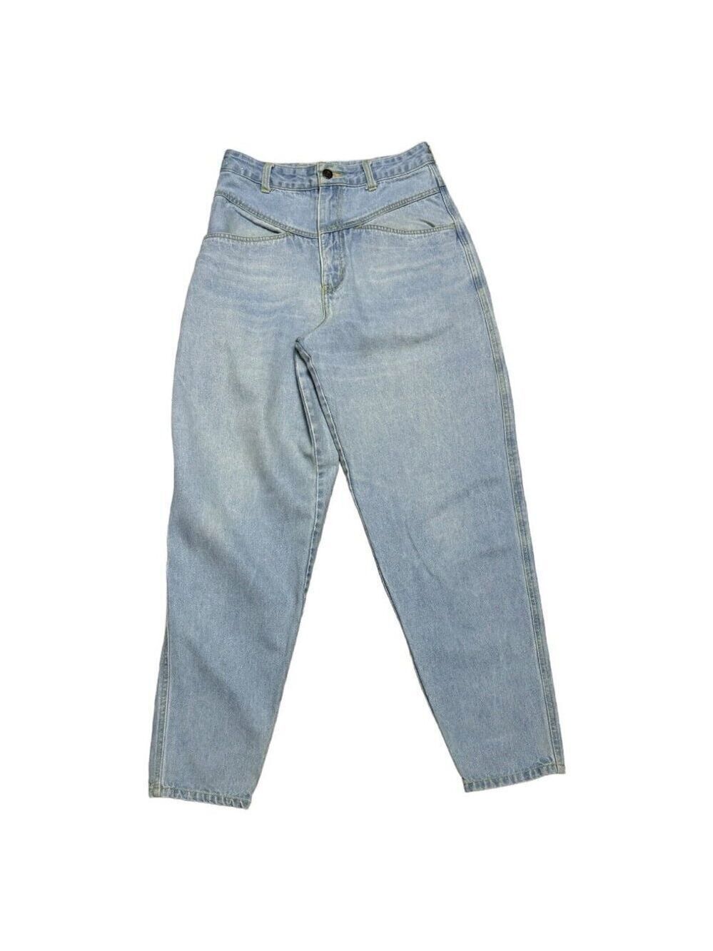 VINTAGE 90s Jonathan G High Rise Light Retro Designer Womens Denim Jeans 27”